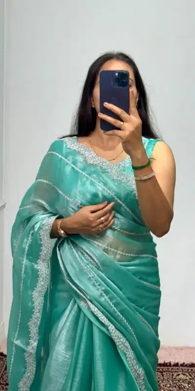 ST 476 Light Blue Color Burberry Blooming Embroidery Zari Saree Casual, Wedding, Party, Festive, Events Etc. Expected Delivery 4-6 Working Days @1899/- | Sarees, Bollywood Sarees, Creative Sarees, Designer Sarees, Embroidered Sarees, Ethnic Saree, Modern Digital sarees, Party Wear Sarees