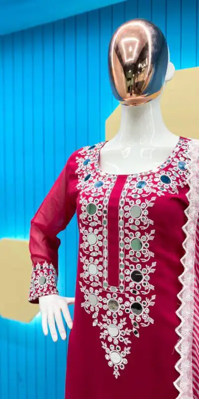 LG 1763 Pink color Georgette Embroidery Mirror Work Salwar Suit Casual, Wedding, Party, Festive, Events . Expected Delivery 4-6 Working Days @1899/- | Salwar suit, Designer Suits, Casual Suits, Creative suits, Palazzo Suits, Party Wear Suits, Patiala Suits, Straight Suits
