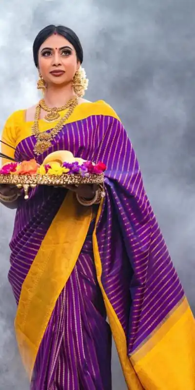 DDF POOJA Rebecca Purple Color Soft Lichi Silk Ordinary Design Rich Pallu Saree Casual, Party Wear, Events, Festivals Expected Delivery 4-6 Working @1499 | Sarees, Bollywood Sarees, Creative Sarees, Designer Sarees, Embroidered Sarees, Ethnic Saree, Modern Digital sarees, Party Wear Sarees