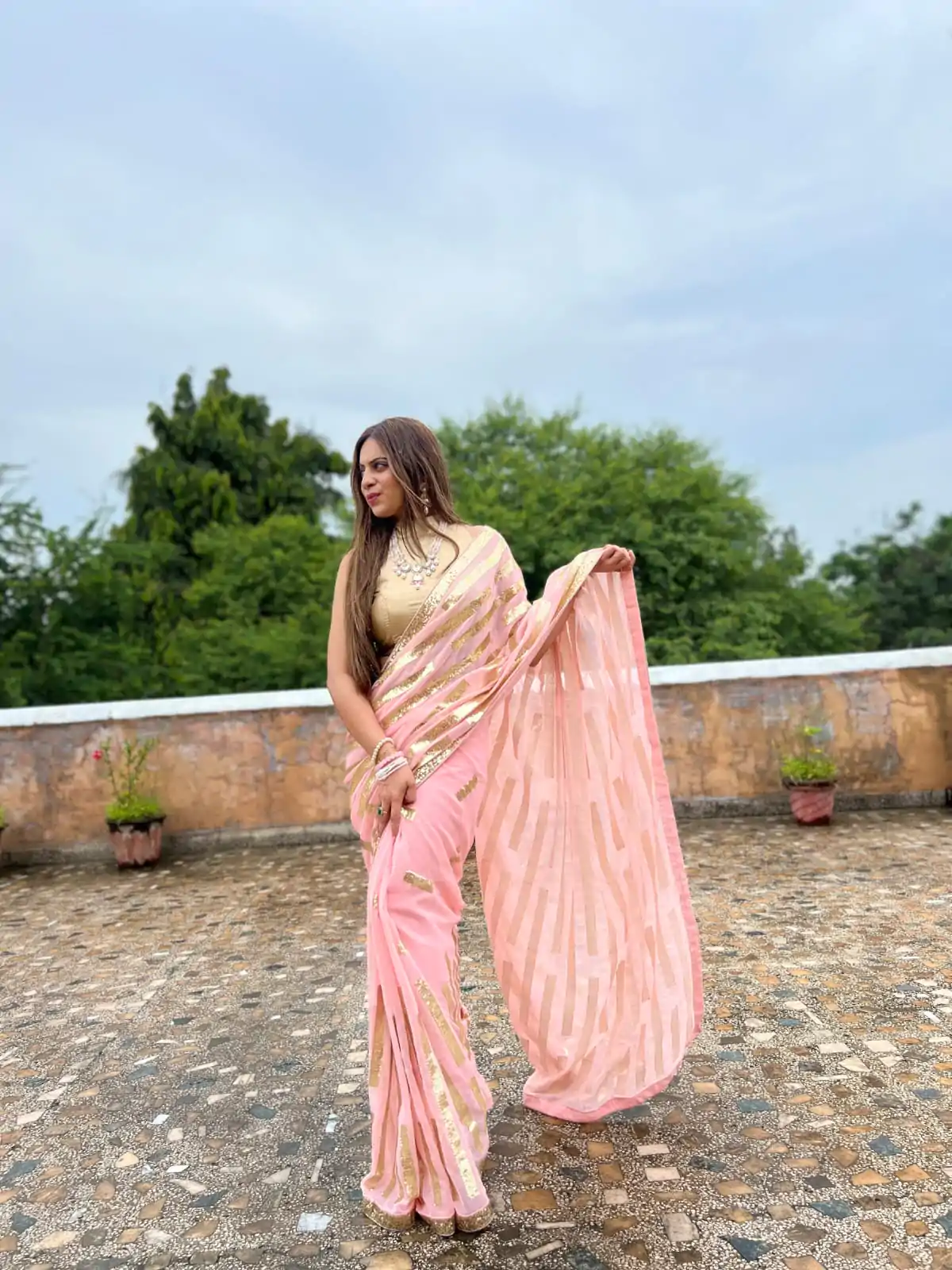 JR 610 Pink Color Georgette Embroidery Sequence Saree Casual, Wedding, Festive, Events Expected Delivery  4-6 Working Days @1749/- | Sarees, Bollywood Sarees, Creative Sarees, Designer Sarees, Embroidered Sarees, Ethnic Saree, Modern Digital sarees, Party Wear Sarees