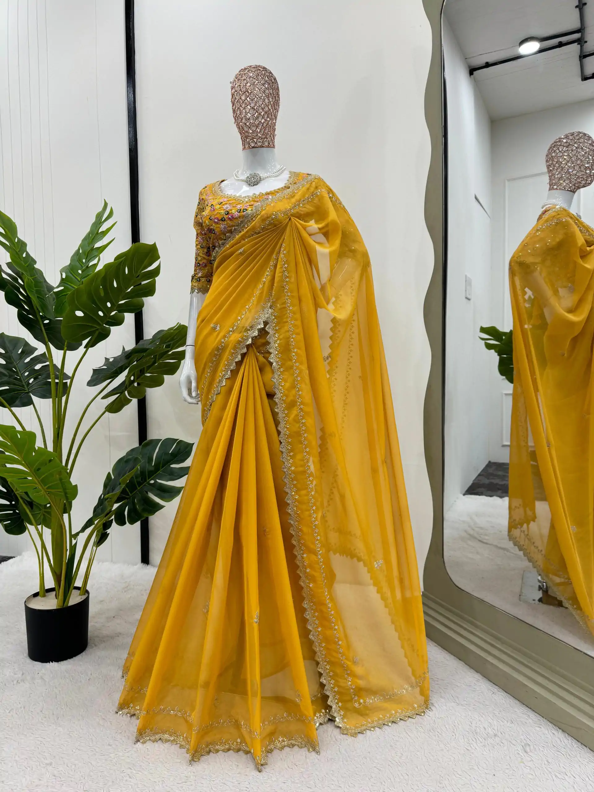 KD 497 Yellow Color Tabby Silk Thread Sequence Salwar Suit Casual, Party, Wedding, Festive, Events Etc.  Expected Delivery 4-6 Working Days @2049/- | Salwar suit, Designer Suits, Casual Suits, Creative suits, Palazzo Suits, Party Wear Suits, Patiala Suits, Straight Suits