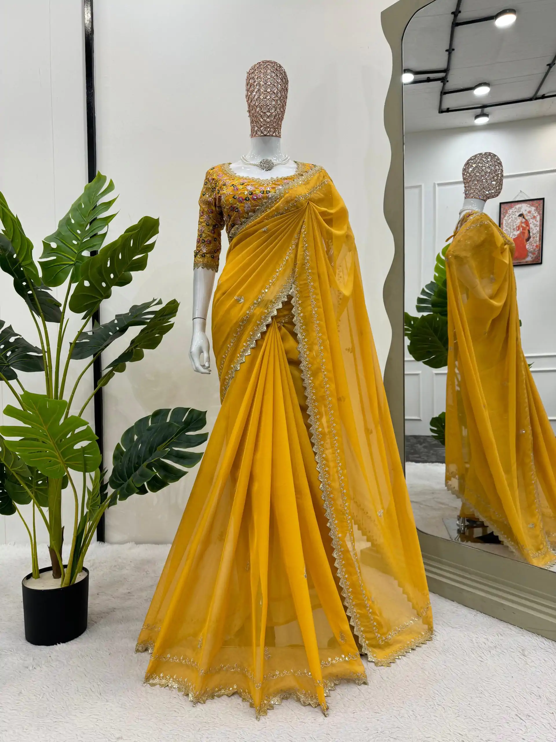 KD 497 Yellow Color Tabby Silk Thread Sequence Salwar Suit Casual, Party, Wedding, Festive, Events Etc.  Expected Delivery 4-6 Working Days @2049/- | Salwar suit, Designer Suits, Casual Suits, Creative suits, Palazzo Suits, Party Wear Suits, Patiala Suits, Straight Suits