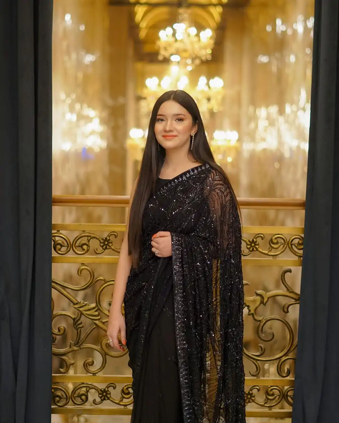DF 3353 Black Color Georgette Sequins Lace border on Saree Casual, Party Wear, Wedding, Events Etc Delivery Expected.4-6 Working Days 1699/- | Sarees, Bollywood Sarees, Creative Sarees, Designer Sarees, Embroidered Sarees, Ethnic Saree, Modern Digital sarees, Party Wear Sarees
