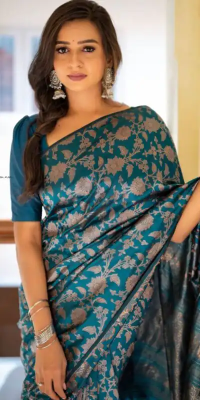 DDF RIYA Blue Color Soft Lichi Silk Ordinary Design Rich Pallu Saree Casual, Party Wear, Events, Festivals Expected Delivery 4-6 Working @1499 | Sarees, Bollywood Sarees, Creative Sarees, Designer Sarees, Embroidered Sarees, Ethnic Saree, Modern Digital sarees, Party Wear Sarees