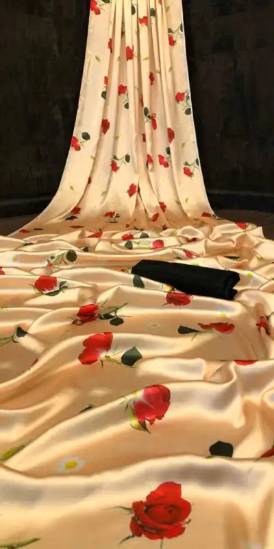 Veechis FLORAL Golden Color Heavy Devsena Soft Silk Beautiful Digital Printed Saree Casual, Party Festive, Events. Expected Delivery 4-6 Working Days @1499 | Sarees, Bollywood Sarees, Creative Sarees, Designer Sarees, Embroidered Sarees, Modern Digital sarees, Party Wear Sarees