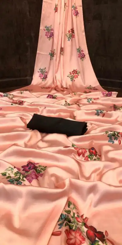 Veechis FLORAL Orange Color Heavy Devsena Soft Silk Beautiful Digital Printed Saree Casual, Party Festive, Events. Expected Delivery 4-6 Working Days @1499 | Sarees, Bollywood Sarees, Creative Sarees, Designer Sarees, Embroidered Sarees, Modern Digital sarees, Party Wear Sarees