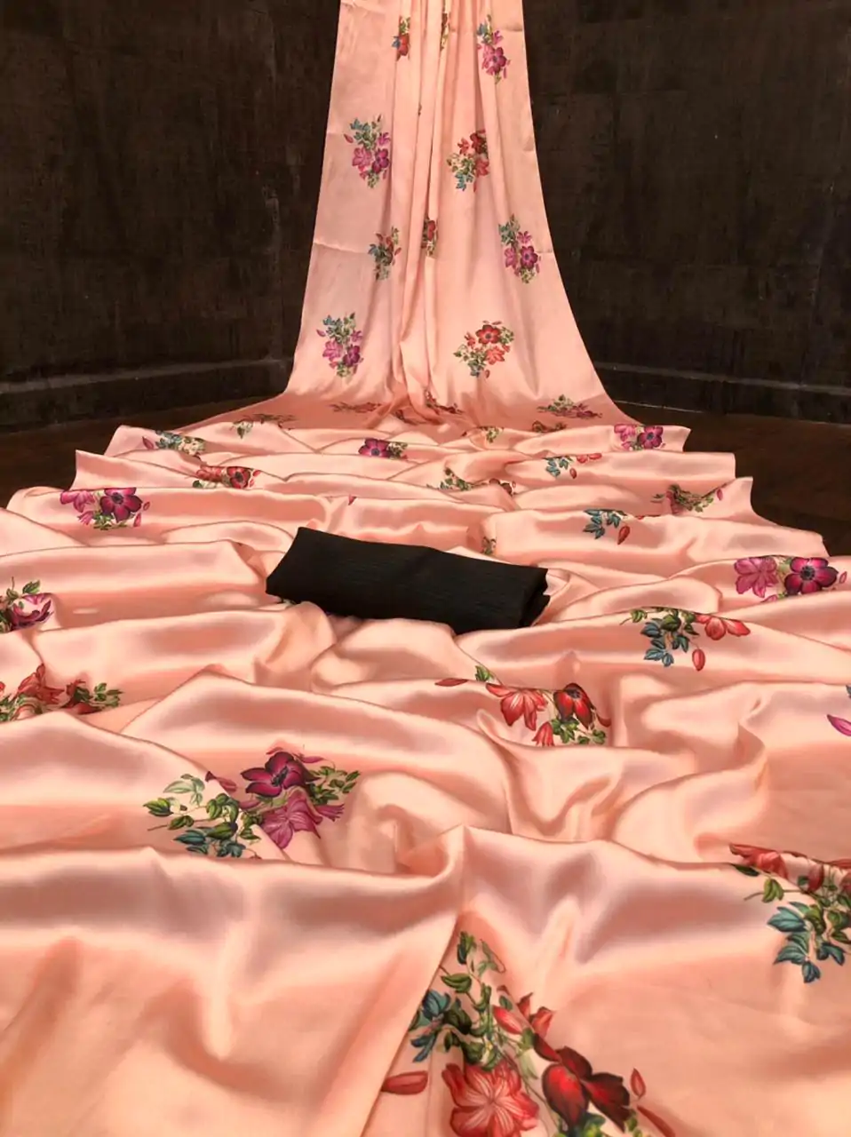 Veechis FLORAL Orange Color Heavy Devsena Soft Silk Beautiful Digital Printed Saree Casual, Party Festive, Events. Expected Delivery 4-6 Working Days @1499 | Sarees, Bollywood Sarees, Creative Sarees, Designer Sarees, Embroidered Sarees, Modern Digital sarees, Party Wear Sarees