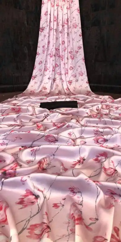 Veechis FLORAL Pink Color Heavy Devsena Soft Silk Beautiful Digital Printed Saree Casual, Party Festive, Events. Expected Delivery 4-6 Working Days @1499 | Sarees, Bollywood Sarees, Creative Sarees, Designer Sarees, Embroidered Sarees, Modern Digital sarees, Party Wear Sarees