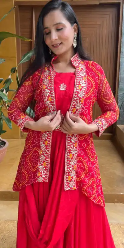   Ram 015 Red Color Chinon Embroidery Lace Work Gown Casual, Wedding, Party, Festive, Events Etc. Expected Delivery 4-6 Working Days @2049/- | Gowns, Bollywood Gowns, Creative Gowns, Designer Gowns, Embroidered Gowns, Party Wear Gowns