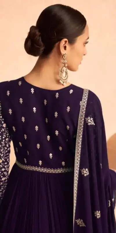 FC ASHIRWAD 9486 Violet Color Faux Georgette Embroidery Anarkali Suit Wedding, Party, Festive Expected Delivery 4-6 Working Days @2499/- | Jump Suits, Salwar suit, Designer Suits, Casual Suits, Creative suits, Palazzo Suits, Party Wear Suits, Patiala Suits, Straight Suits