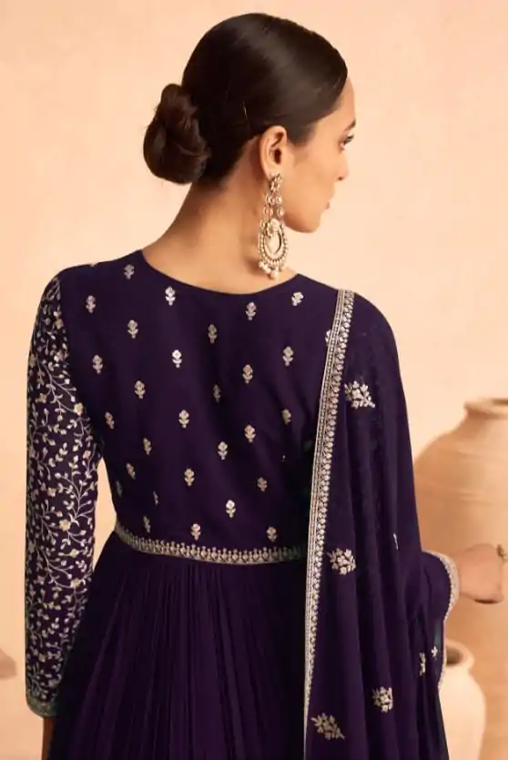 FC ASHIRWAD 9486 Violet Color Faux Georgette Embroidery Anarkali Suit Wedding, Party, Festive Expected Delivery 4-6 Working Days  @2499/- | Jump Suits, Salwar suit, Designer Suits, Casual Suits, Creative suits, Palazzo Suits, Party Wear Suits, Patiala Suits, Straight Suits