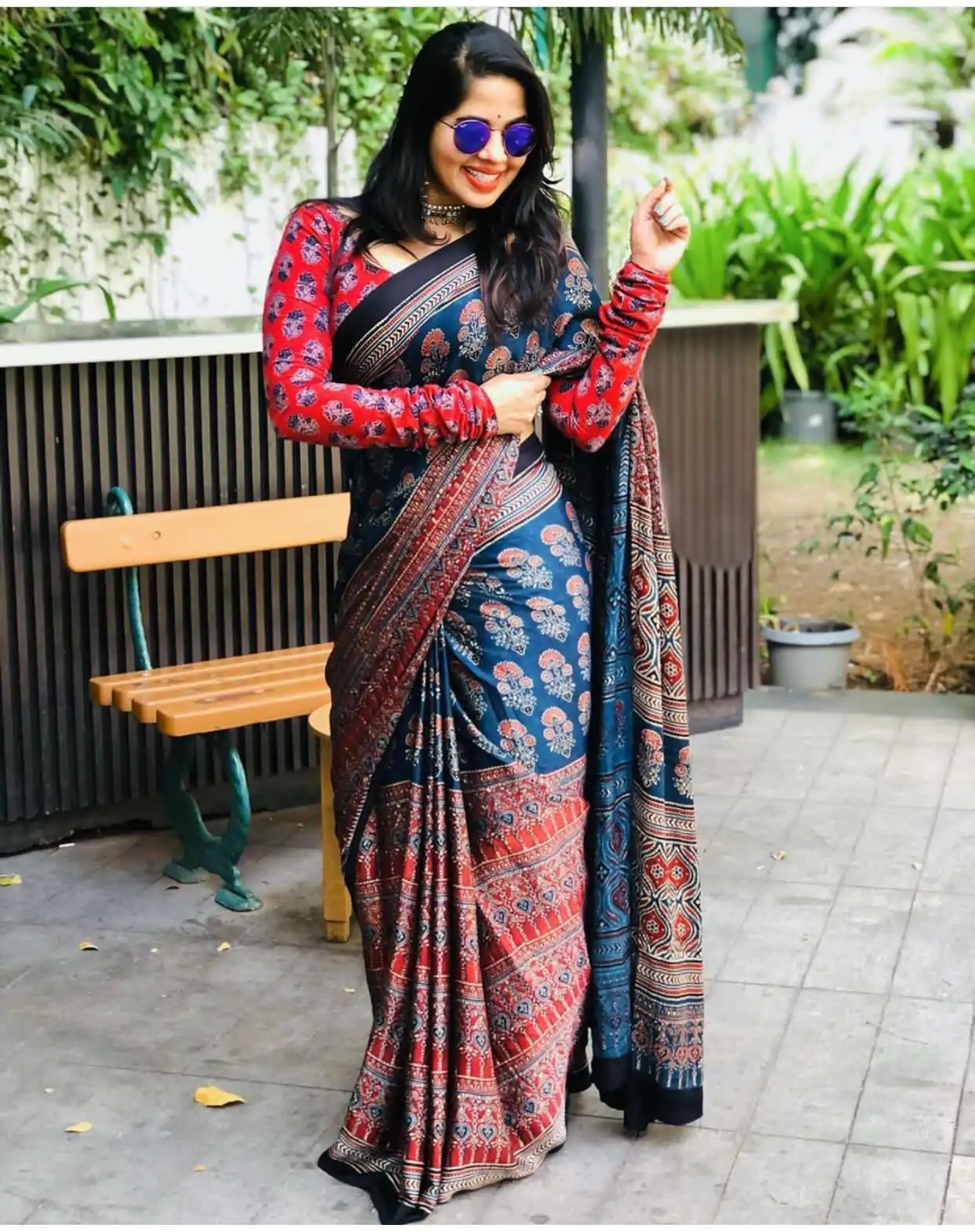 NT 143 Blue Color Modal Silk Digital Printed All Over Work Saree Events Casual Wedding Festive . Expected Delivery  4-6 Working Days @1449/- | Sarees, Bollywood Sarees, Creative Sarees, Designer Sarees, Embroidered Sarees, Ethnic Saree, Modern Digital sarees, Party Wear Sarees
