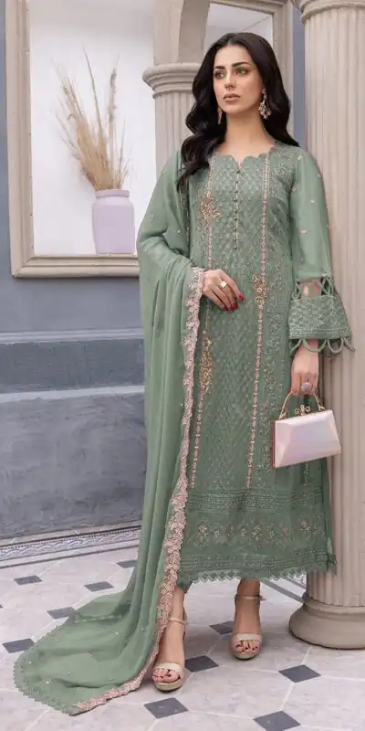 FC MARIA-A 1038 Green Color Sequence Georgette Embroidery Salwar Suit Wedding, Party, Festive events, Expected Delivery  4-6 Working Days @2099 | Salwar suit, Designer Suits, Casual Suits, Creative suits, Palazzo Suits, Party Wear Suits, Patiala Suits, Straight Suits