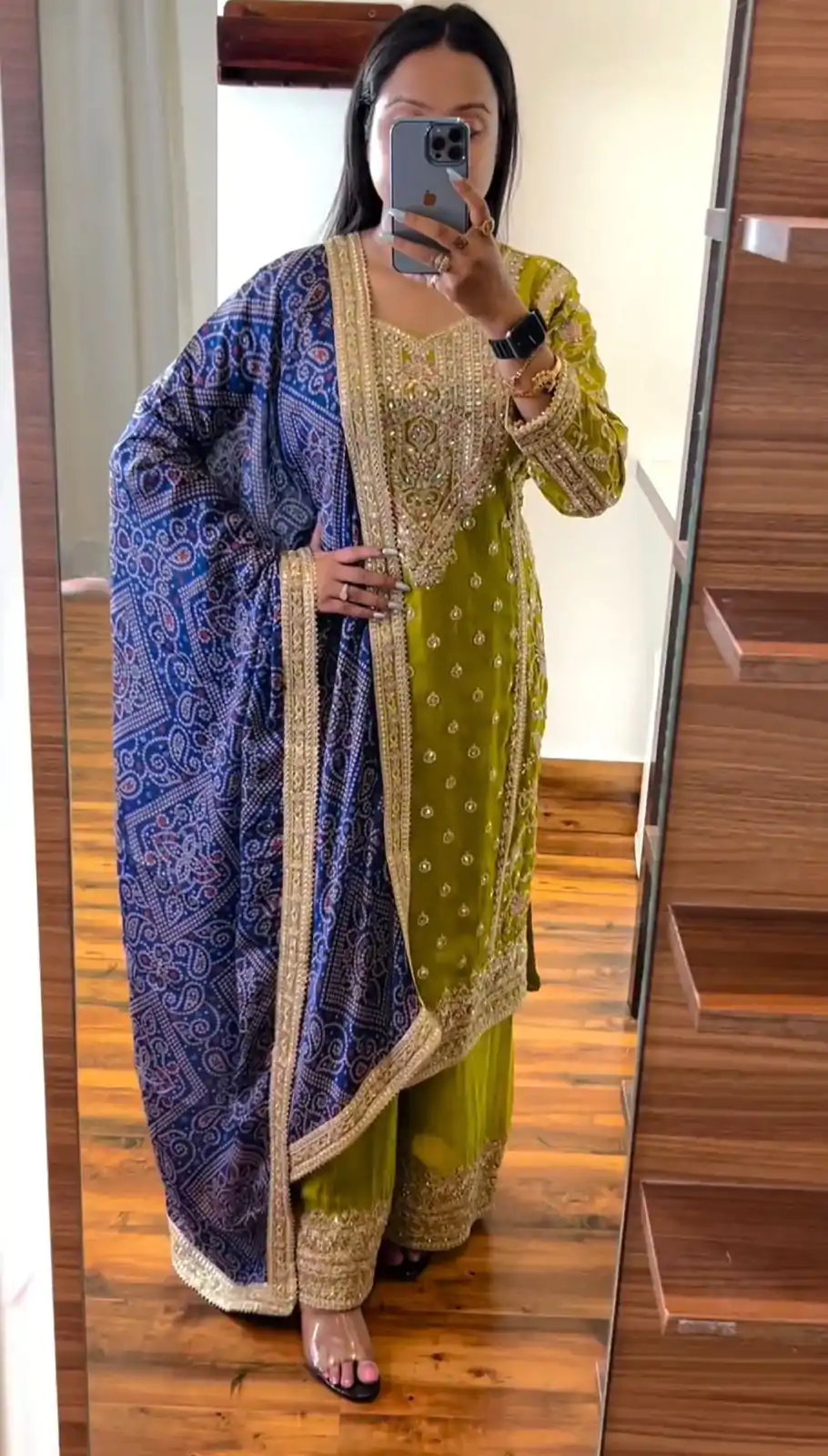 SRK 5157 Mehndi Color Pure Chinnon Silk Embroidery Coding Dori Salwar Suit Wedding, Party, Festive, Events Expected Delivery 4-6 Working Days @ 2399/- | Jump Suits, Salwar suit, Designer Suits, Casual Suits, Creative suits, Palazzo Suits, Party Wear Suits, Patiala Suits, Straight Suits