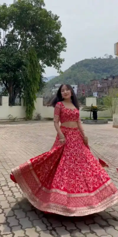 ZSR 3071 Pink Color Georgette Embroidery Sequence Lehenga Choli Lehenga Choli Wedding, Party, Events Etc. Expected Delivery 4-6 Working Days 2299/- | Lehenga, Bollywood Lehenga, Creative Lehenga, Designer Lehenga, Embroidered Lehenga, Party Wear Lehenga