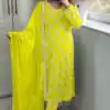 MF 409 Yellow Color Georgette Embroidered Hand Work Salwar Suit Wedding, Party, Festive, Events Etc. Expected 4-6 Working Days @2149/- | Jump Suits, Salwar suit, Designer Suits, Casual Suits, Creative suits, Palazzo Suits, Party Wear Suits, Patiala Suits, Straight Suits