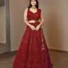 RC 215 Red Color Heavy Georgette Embroidery Sequins Lehenga Choli Casual, Party Wedding, Festive, Events Etc. Delivery  4-6 Working Days 1999/- | Lehenga, Bollywood Lehenga, Creative Lehenga, Designer Lehenga, Embroidered Lehenga, Party Wear Lehenga
