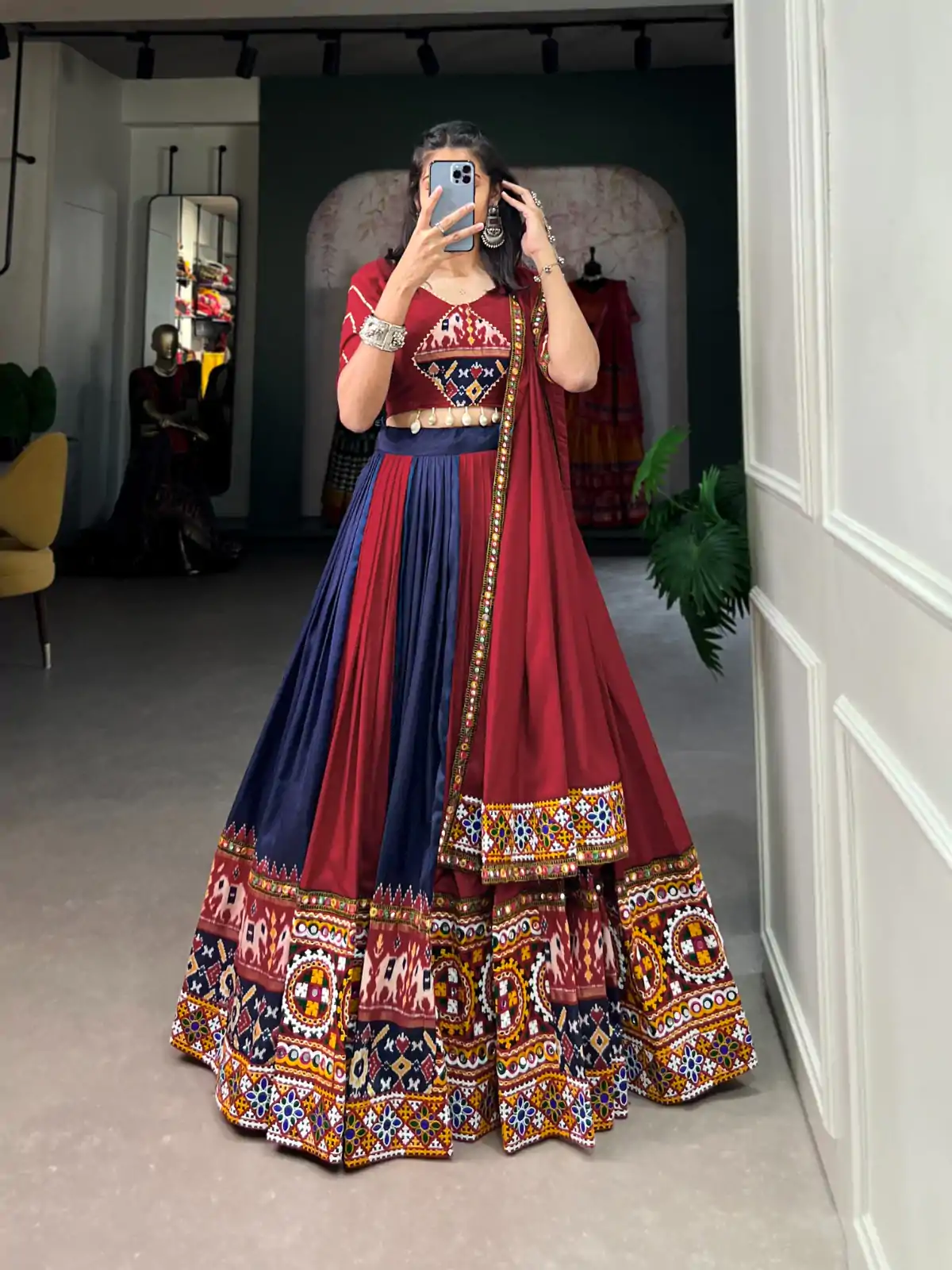 LNB 1617 Navy Blue Color Rayon Printed Silk Work Lehenga Choli Festive Party Wedding, Events etc. Delivery 4-6 Working Days @4399/- | Lehenga, Bollywood Lehenga, Creative Lehenga, Designer Lehenga, Embroidered Lehenga, Party Wear Lehenga