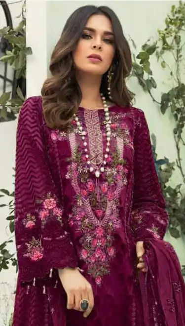 FC MARIA.B Purple Color Georgette Embroidery Work Salwar Suit Wedding, Party, Festive events, Expected Delivery  4-6 Working Days @2099 | Salwar suit, Designer Suits, Casual Suits, Creative suits, Palazzo Suits, Party Wear Suits, Patiala Suits, Straight Suits