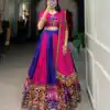 LNB 1617 Royal Blue Color Rayon Printed Silk Work Lehenga Choli Festive Party Wedding, Events etc. Delivery 4-6 Working Days @4399/- | Lehenga, Bollywood Lehenga, Creative Lehenga, Designer Lehenga, Embroidered Lehenga, Party Wear Lehenga