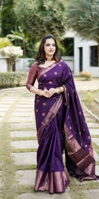 ES 8163 Royal Blue Color Soft Lichi Silk Butti Work Saree Casual, Wedding, Party, Festive, Events Etc. Expected Delivery 4-6 Working Days @1399/- | Sarees, Bollywood Sarees, Creative Sarees, Designer Sarees, Embroidered Sarees, Ethnic Saree, Modern Digital sarees, Party Wear Sarees