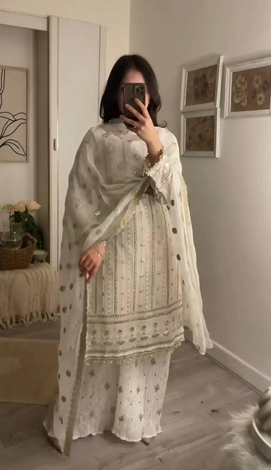 ZF 381 White Color Georgette Embroidery Sequence Salwar Suit Casual, Wedding, Party, Events Etc. Expected Delivery 4-6 Working Days 2399/- | Jump Suits, Salwar suit, Designer Suits, Casual Suits, Creative suits, Palazzo Suits, Party Wear Suits, Patiala Suits, Straight Suits