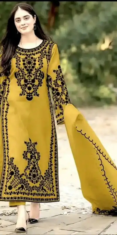 SSR 368 Yellow Color Georgette Embroidery Sequins Sharara Suit Wedding, Party, Festive, Events Etc. Expected Delivery 4-6 Working Days @1849/- | Salwar suit, Designer Suits, Casual Suits, Creative suits, Palazzo Suits, Party Wear Suits, Straight Suits