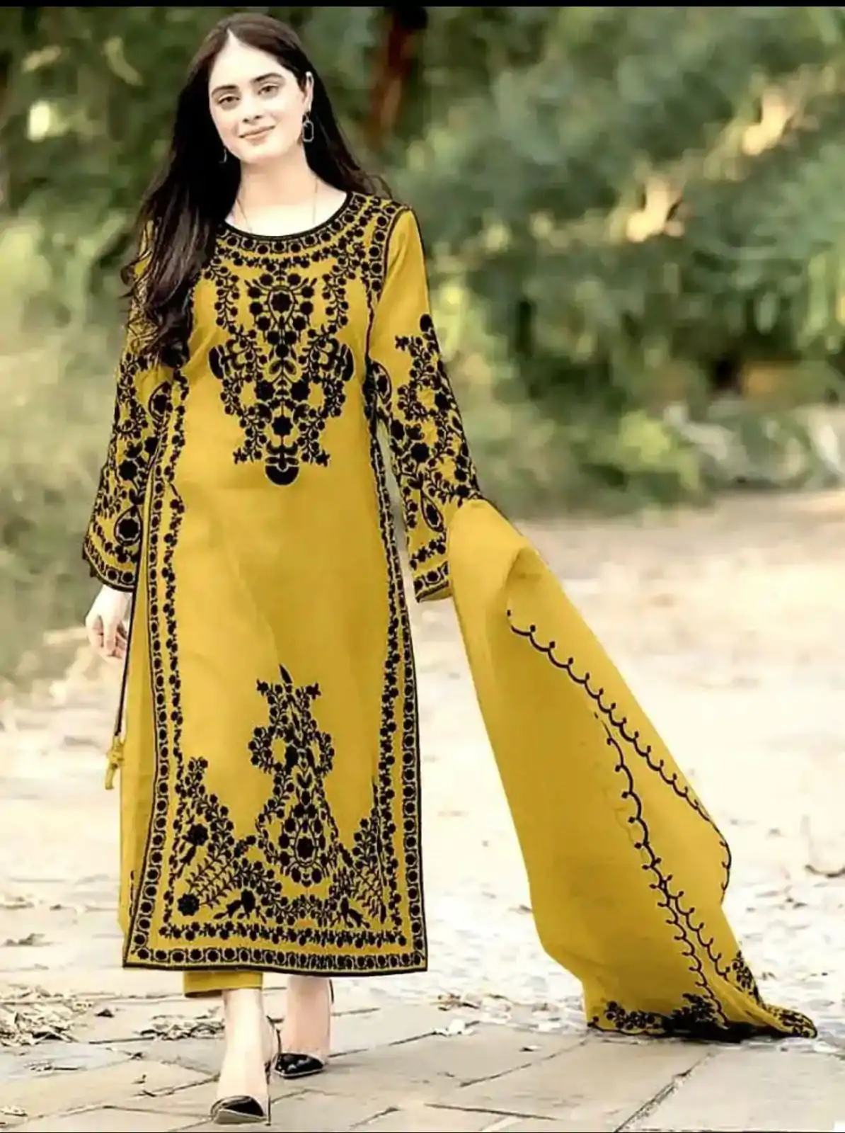SSR 368 Yellow Color Georgette Embroidery Sequins Sharara Suit Wedding, Party, Festive, Events Etc. Expected Delivery 4-6 Working Days @1849/- | Salwar suit, Designer Suits, Casual Suits, Creative suits, Palazzo Suits, Party Wear Suits, Straight Suits