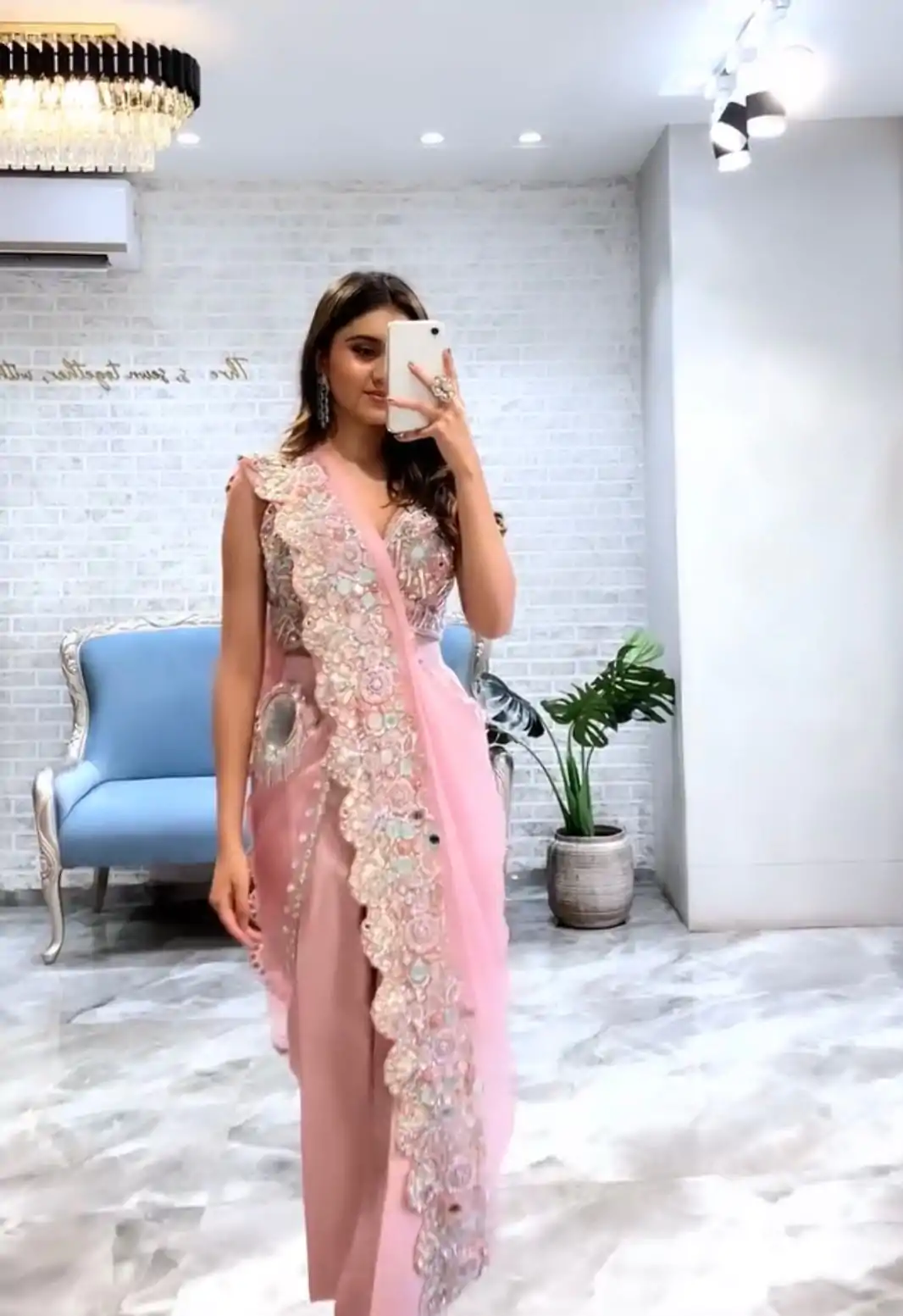 LG 607 Peach Color Georgette Embroidered Sequence Saree Party, Wedding, Festive, Events Etc., Expected Delivery 4-6 Working Days@1899/- Only | Sarees, Bollywood Sarees, Creative Sarees, Designer Sarees, Embroidered Sarees, Ethnic Saree, Party Wear Sarees