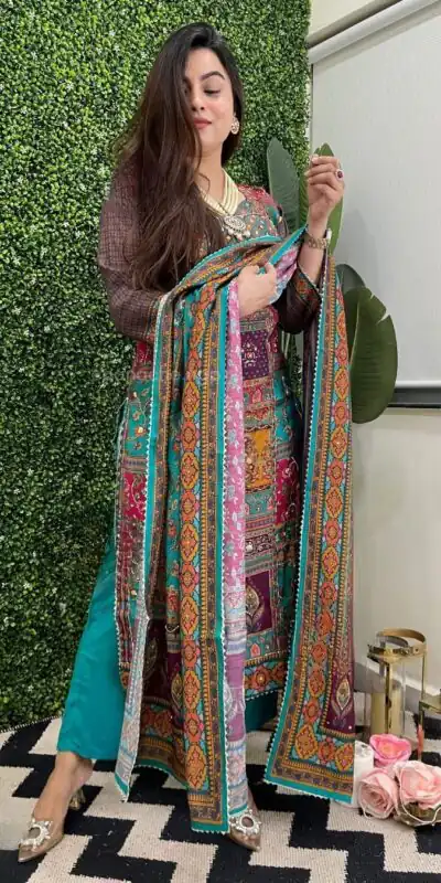 LG 1859 Blue color Maslin Printed Real Mirror Work Salwar Suit Casual, Wedding, Party, Festive, Events . Expected Delivery  4-6 Working Days @1899/- | Salwar suit, Designer Suits, Casual Suits, Creative suits, Palazzo Suits, Party Wear Suits, Patiala Suits, Straight Suits