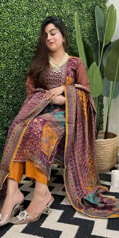 LG 1859 Mustard color Maslin Printed Real Mirror Work Salwar Suit Casual, Wedding, Party, Festive, Events . Expected Delivery  4-6 Working Days @1899/- | Salwar suit, Designer Suits, Casual Suits, Creative suits, Palazzo Suits, Party Wear Suits, Patiala Suits, Straight Suits