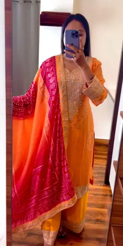 ZF 386 Yellow Color Chinnon Digital Printed Sequence Salwar Suit Casual, Wedding, Party, Events Etc. Expected Delivery 4-6 Working Days 2399/- | Jump Suits, Salwar suit, Designer Suits, Casual Suits, Creative suits, Palazzo Suits, Party Wear Suits, Patiala Suits, Straight Suits