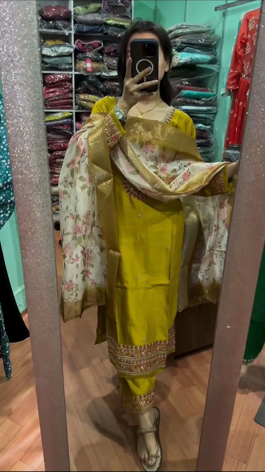 SR 1622 Yellow Color Chinnon Silk Embroidery Sharara Suit Wedding, Party, Festive, Events Etc. Expected Delivery 4-6 Working Days @1949 | Salwar suit, Designer Suits, Casual Suits, Creative suits, Palazzo Suits, Party Wear Suits, Straight Suits
