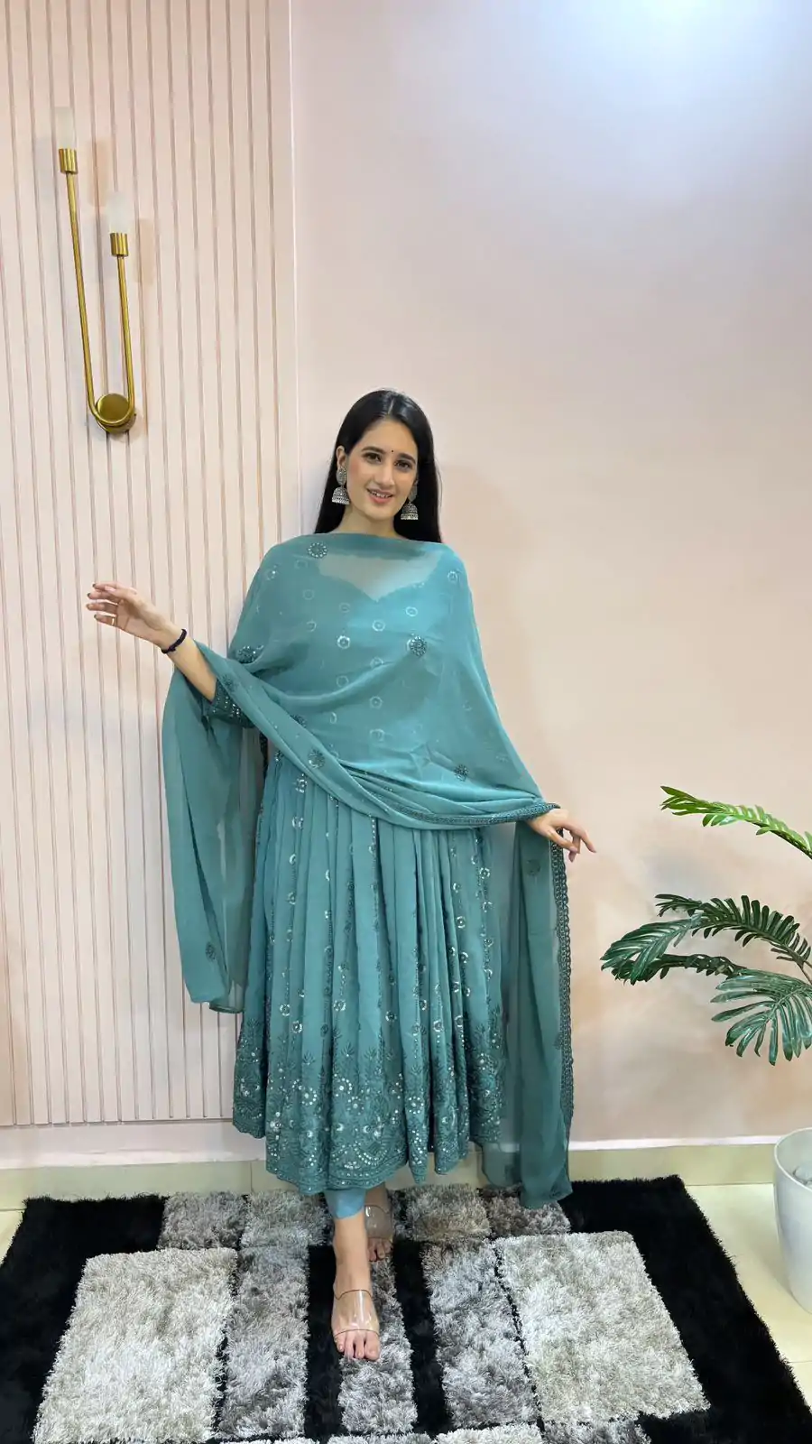 MF 432 Blue Color Sequence Coding Embroidery Work Gown Casual, Party, Wedding, Festive, Events Etc.  Expected Delivery  4-6 Working Days @2449/- Only | Gowns, Bollywood Gowns, Creative Gowns, Designer Gowns, Embroidered Gowns, Party Wear Gowns