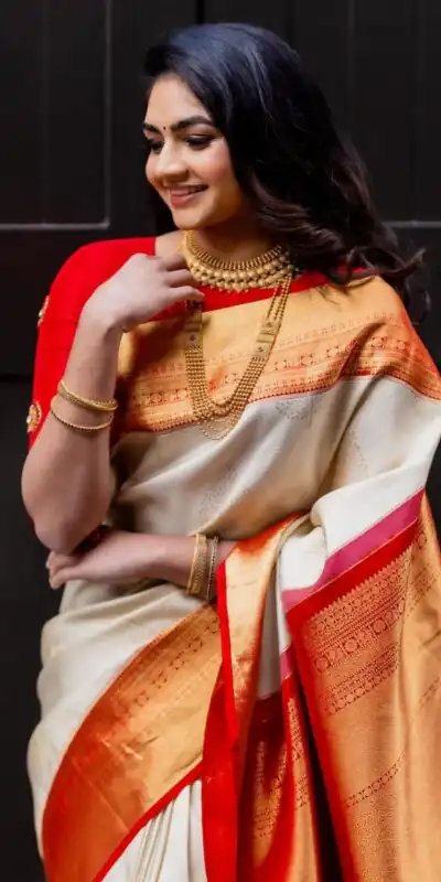 DDF SHRUTI Cream Color Soft Lichi Silk Ordinary Design Rich Pallu Saree Casual, Party Wear, Events, Festivals Expected Delivery 4-6 Working @1499 | Sarees, Bollywood Sarees, Creative Sarees, Designer Sarees, Embroidered Sarees, Ethnic Saree, Modern Digital sarees, Party Wear Sarees