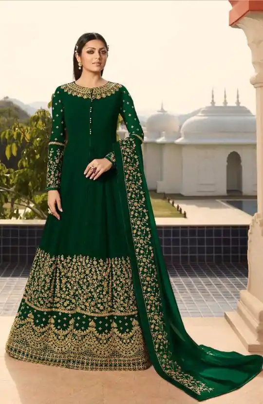 FC LT Nitya 3803 Green Color Georgette Cording Anarkali Suit Wedding, Party, Festive Expected Delivery 4-6 Working Days  @1899/- | Anarkali Suits, Bollywood Anarkali, Creative-Anarkali, Designer Anarkali, Embroidered Anarkali, Party Wear Anarkali