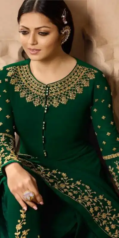 FC LT Nitya 3803 Green Color Georgette Cording Anarkali Suit Wedding, Party, Festive Expected Delivery 4-6 Working Days  @1899/- | Anarkali Suits, Bollywood Anarkali, Creative-Anarkali, Designer Anarkali, Embroidered Anarkali, Party Wear Anarkali