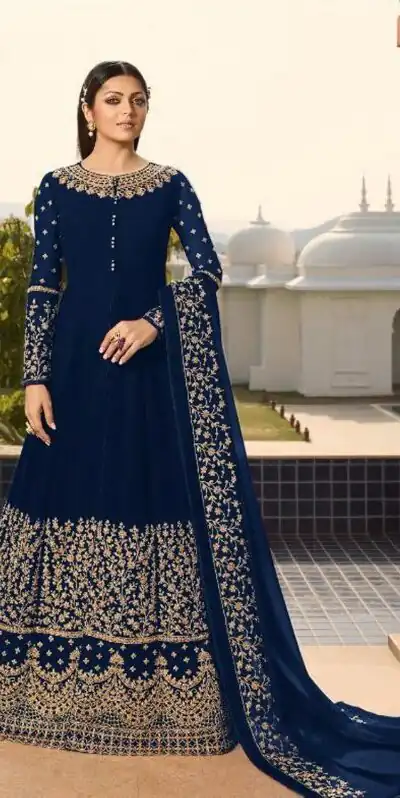 FC LT Nitya 3803 Royal Blue Color Georgette Cording Anarkali Suit Wedding, Party, Festive Expected Delivery 4-6 Working Days  @1899/- | Anarkali Suits, Bollywood Anarkali, Creative-Anarkali, Designer Anarkali, Embroidered Anarkali, Party Wear Anarkali