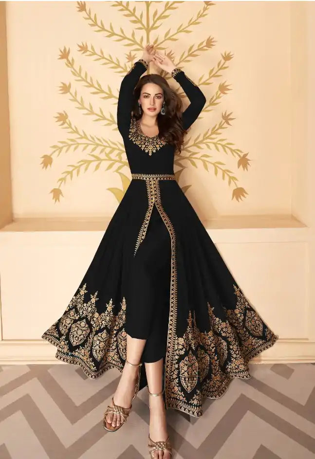 FC ASHIRWAD 7216 Black Color Georgette Embroidery Sharara Suit Wedding, Party, Festive Expected Delivery 4-6 Working Days  @2299/- | Jump Suits, Salwar suit, Designer Suits, Casual Suits, Creative suits, Palazzo Suits, Party Wear Suits, Patiala Suits, Straight Suits