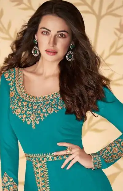 FC ASHIRWAD 7216 Blue Color Georgette Embroidery Sharara Suit Wedding, Party, Festive Expected Delivery 4-6 Working Days  @2299/- | Jump Suits, Salwar suit, Designer Suits, Casual Suits, Creative suits, Palazzo Suits, Party Wear Suits, Patiala Suits, Straight Suits