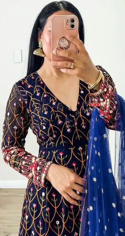 RTC 5642 Blue Color Georgette Thread Sequence Work Salwar Suit Wedding, Party, Festive, Events Etc. Expected Delivery 4-6 Working Days @2449/- | Jump Suits, Salwar suit, Designer Suits, Casual Suits, Creative suits, Palazzo Suits, Party Wear Suits, Patiala Suits, Straight Suits