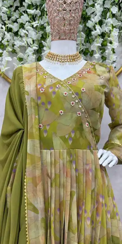 KD 1374 Green  Color Georgette Silk Digital Printed Salwar Suit Casual, Party, Festive, Events Wedding Etc.  Expected Delivery 4-6 Working Days @2049/- | Salwar suit, Designer Suits, Casual Suits, Creative suits, Palazzo Suits, Party Wear Suits, Straight Suits