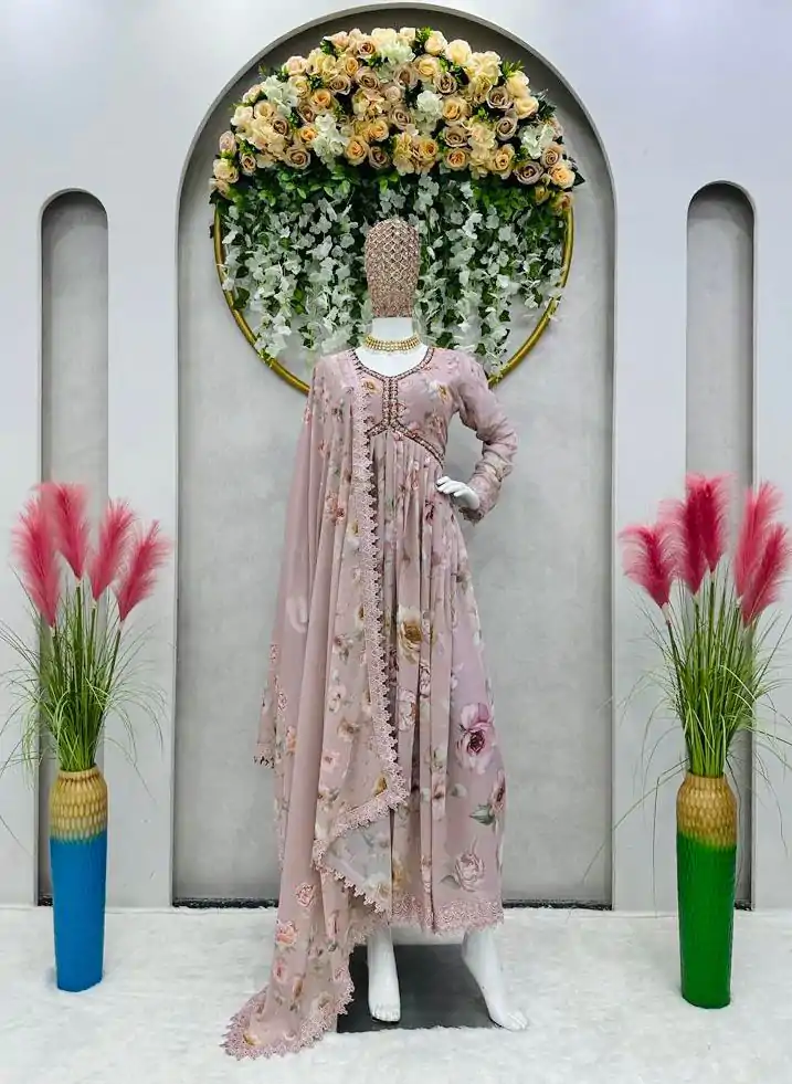KD 1342 Light Peach Color Georgette Digital Printed Salwar Suit Casual, Party, Festive, Events Wedding Etc.  Expected Delivery 4-6 Working Days @2049/- | Salwar suit, Designer Suits, Casual Suits, Creative suits, Palazzo Suits, Party Wear Suits, Straight Suits