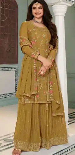 FC AVANTI 66302 Mustard Color Heavy Chinon Embroidery Sharara Suit Wedding, Party, Festive Expected Delivery 4-6 Working Days  @3099/- | Jump Suits, Salwar suit, Designer Suits, Casual Suits, Creative suits, Palazzo Suits, Party Wear Suits, Patiala Suits, Straight Suits