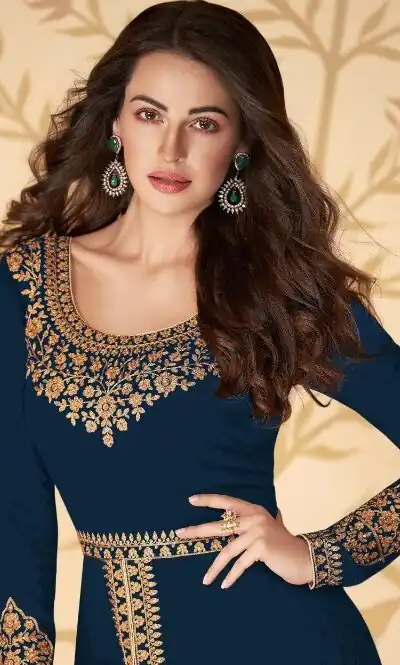 FC ASHIRWAD 7216 Navy Blue Color Georgette Embroidery Sharara Suit Wedding, Party, Festive Expected Delivery 4-6 Working Days  @2299/- | Jump Suits, Salwar suit, Designer Suits, Casual Suits, Creative suits, Palazzo Suits, Party Wear Suits, Patiala Suits, Straight Suits