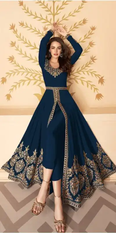 FC ASHIRWAD 7216 Navy Blue Color Georgette Embroidery Sharara Suit Wedding, Party, Festive Expected Delivery 4-6 Working Days  @2299/- | Jump Suits, Salwar suit, Designer Suits, Casual Suits, Creative suits, Palazzo Suits, Party Wear Suits, Patiala Suits, Straight Suits