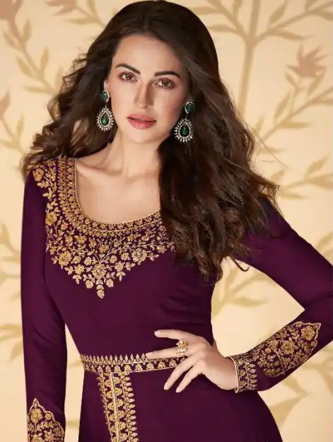 FC ASHIRWAD 7216 Purple Color Georgette Embroidery Sharara Suit Wedding, Party, Festive Expected Delivery 4-6 Working Days  @2299/- | Jump Suits, Salwar suit, Designer Suits, Casual Suits, Creative suits, Palazzo Suits, Party Wear Suits, Patiala Suits, Straight Suits