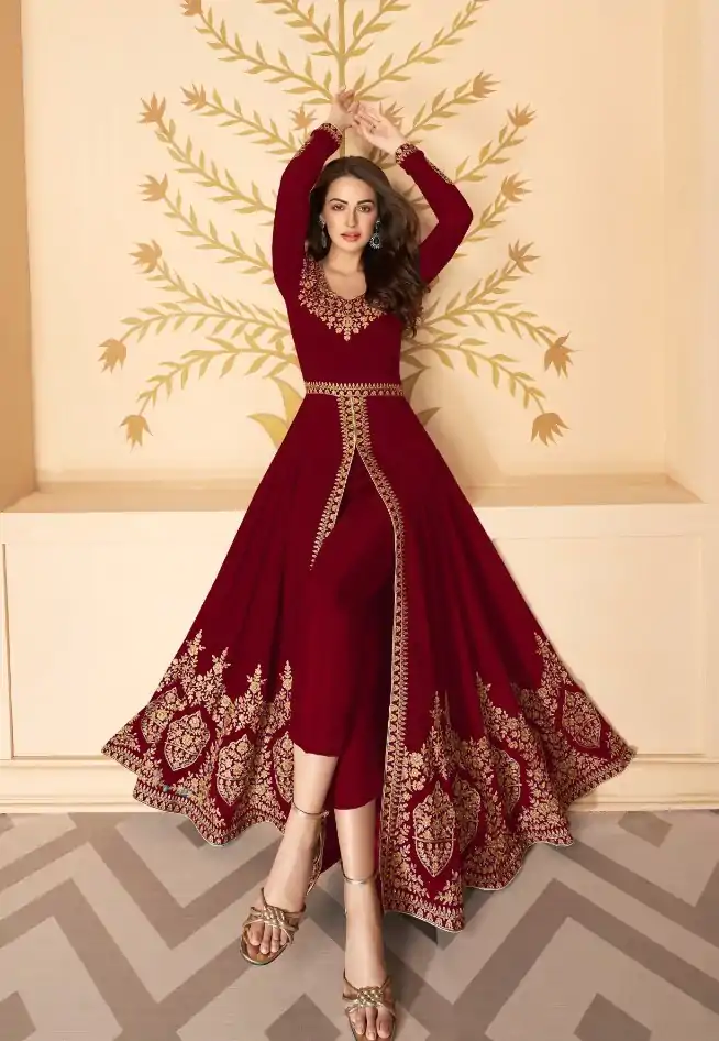 FC ASHIRWAD 7216 Red Color Georgette Embroidery Sharara Suit Wedding, Party, Festive Expected Delivery 4-6 Working Days  @2299/- | Jump Suits, Salwar suit, Designer Suits, Casual Suits, Creative suits, Palazzo Suits, Party Wear Suits, Patiala Suits, Straight Suits
