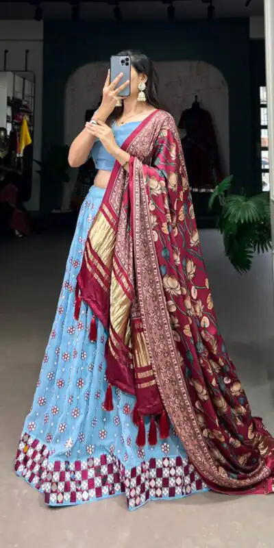 LNB 1733 Sky Blue Color Georgette Sequins Embroidery Lehenga Choli Festive Party Wedding, Events etc. Delivery 4-6 Working Days @4799/- | Lehenga, Bollywood Lehenga, Creative Lehenga, Designer Lehenga, Embroidered Lehenga, Party Wear Lehenga