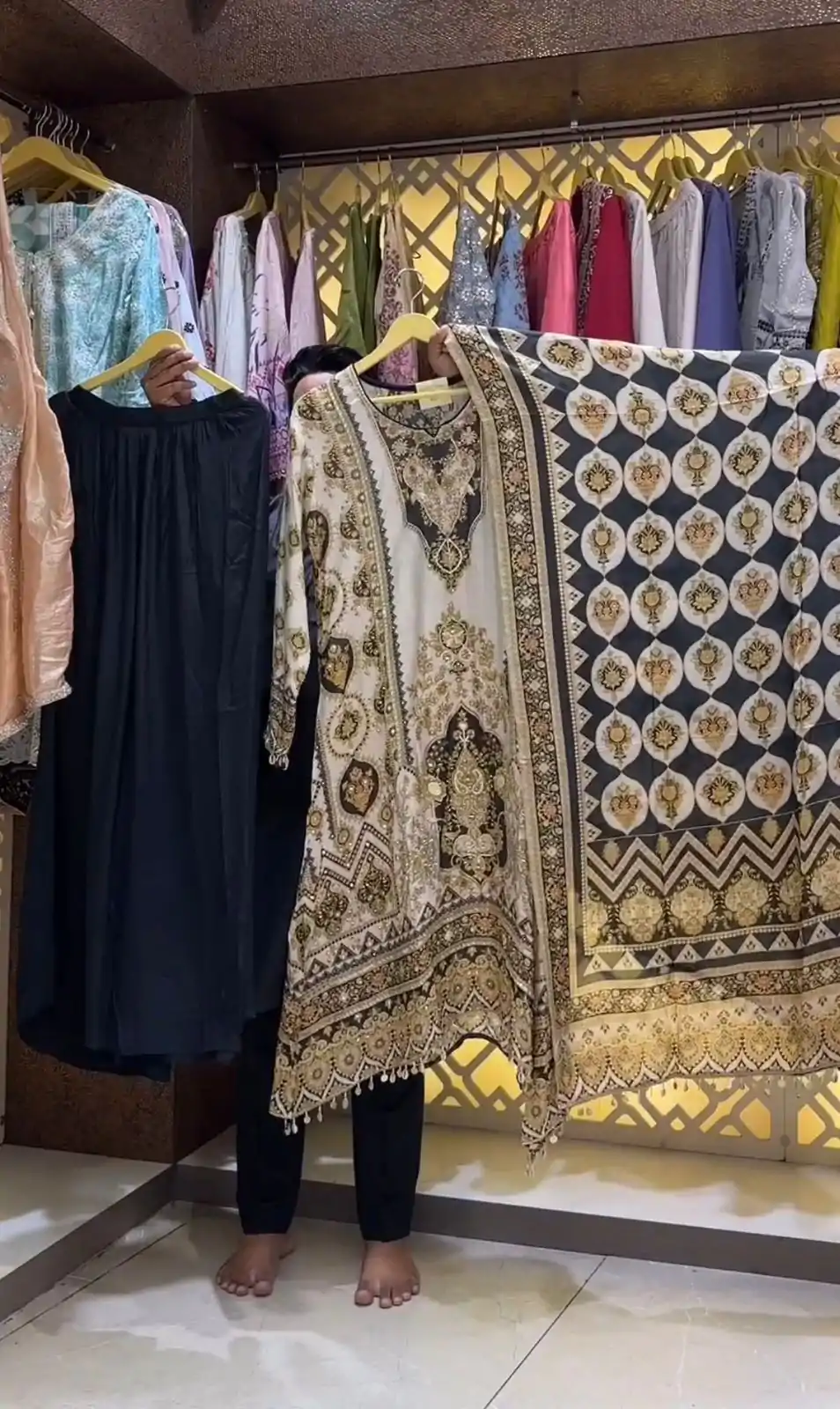 AD 166 Black Color Chinon Silk Digital Printed Work Sharara Suit Casual, Wedding, Party, Festive, Events Etc. Expected Delivery 4-6 Working Days @1949/- | Jump Suits, Salwar suit, Designer Suits, Casual Suits, Creative suits, Palazzo Suits, Party Wear Suits, Patiala Suits, Straight Suits